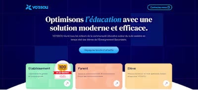 Vo'ssou Landing page