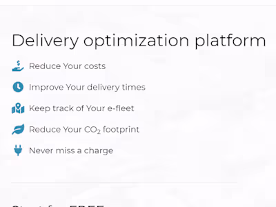 Angular Delivery Optimization Platform SaaS