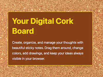 Sticky - Your Digital Cork Board