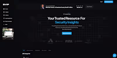 SVIP Framer Membership website