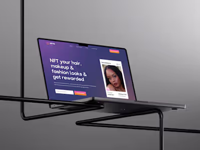 Niyo Dapp Landing Page Redesign