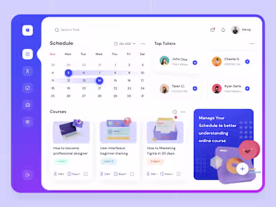 Online Course Dashboard