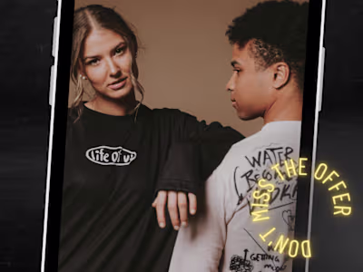 Online Shopping Instagram Story AD design on Canva