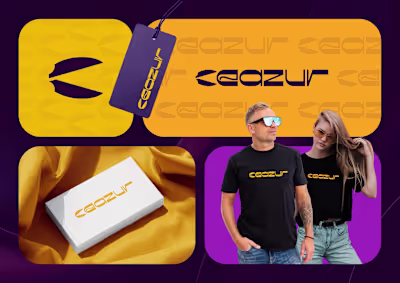 Ceazur Logo And Brand Identity Design (Letter C as scissor) ...