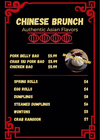 Menu Design - Chinese