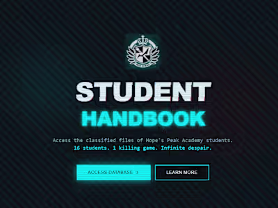 Student Handbook | Danganronpa Character Database
