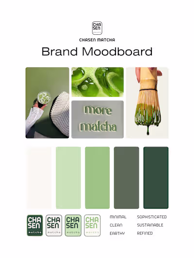 Moodboard for Chasen Matcha