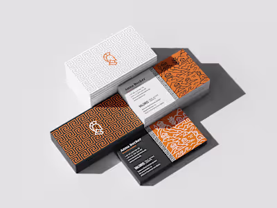 Sometimes I design business cards. Sometimes they design me ...