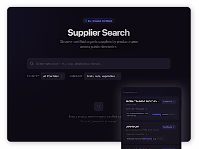 Automated Supplier Sourcing Tool