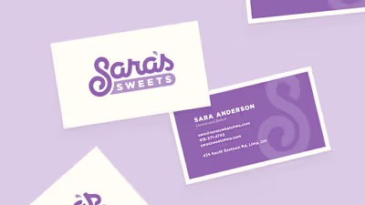 Sara's Sweets Brand Design