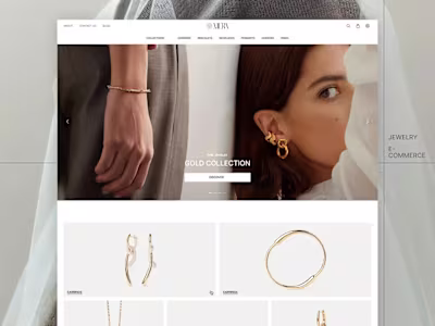 MERA | Premium Jewelry E-commerce Design