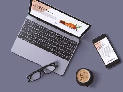 Landing page for Furniture shop