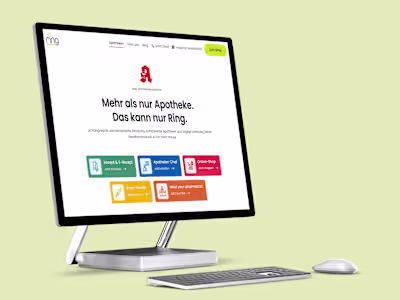 ⚕️ Rebranding, Website Relaunch & SEO Ramp-up for Ring Apotheken
