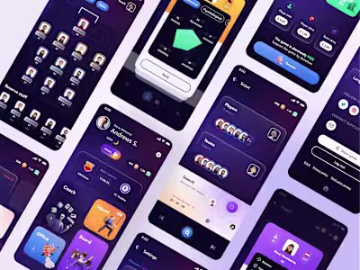 Futuristic Soccer GUI / some pages
