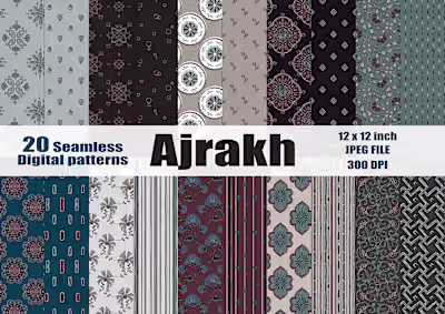 Summer Ajrakh Pattern