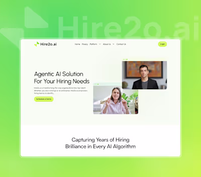 Hire2o – Figma Design & Webflow Development