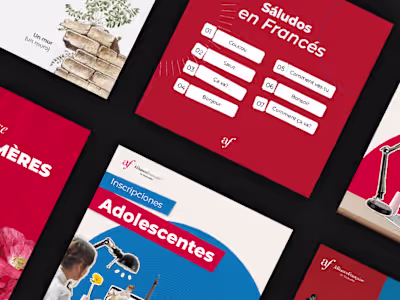 Social Media Design for Alliance Francaise 
