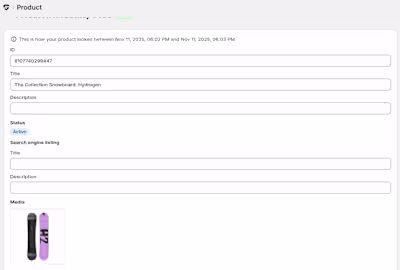 Product images are now included in Snapshot backups. This fe...