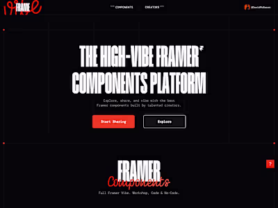 VibeFrame • Free Framer Components & Vibe Code Platform