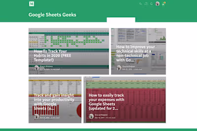 Google Sheets Geeks Project
