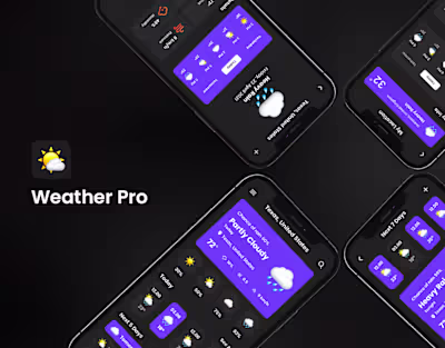 Weather Pro Mobile App for IOS