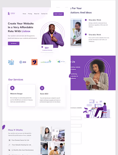 A Landing Page Design