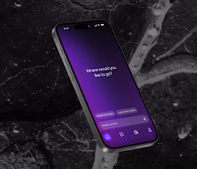 AI prompt travel booking app