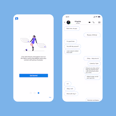 Chatting/Messaging App Design