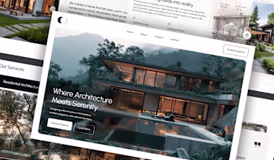 Immersive Architectural Website Design