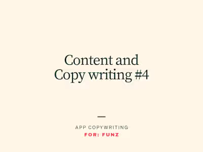FunZ App Copywriting & Brand Messaging