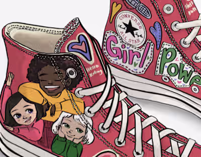 Girl Power sneakers!