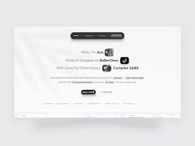 Personal Portfolio Website Design
