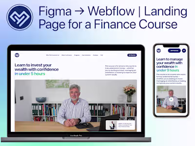 Figma → Webflow | Landing