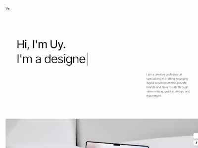 My website portfolio | Truong Uy