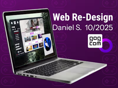 Concept GOG Website, Launcher Redesign