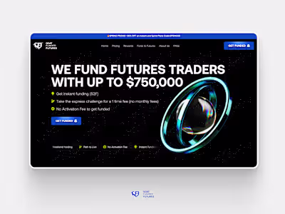 GoatFundedFutures Website Redesign