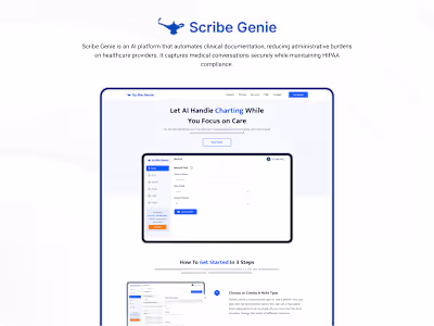 Scribe Genie – AI Clinical Documentation Assistant