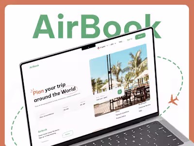 AirBook - Booking Website Design UX & UI 