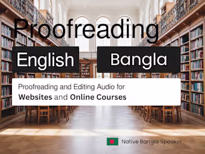 Proofreading and Editing for Tech Online Courses