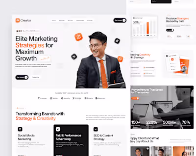 Digital Marketing Agency Landing Page Design 
