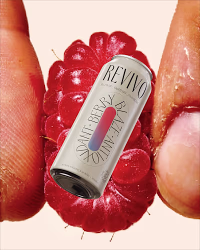 Natural Energy Drink Brand Design