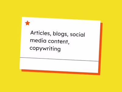 Content Strategy, Copywriting and Editing