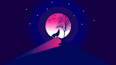 Vector Landscape Illustration.