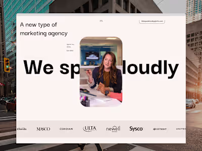 Portfolio design: Marketing Agency