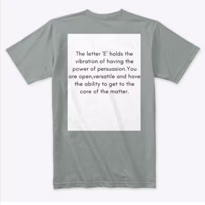 The Alphabet t-shirts