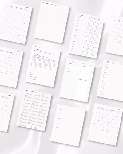 Neurodivergent Friendly Planner Sheets