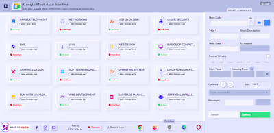 Google Meet Auto Join Pro Extension Development