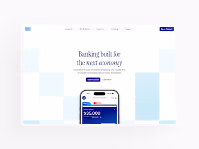 High-Fidelity Financial Web Design
