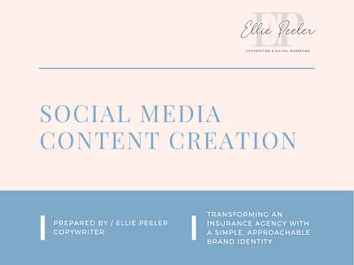 Social Media Content Creation