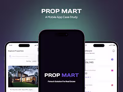A property marketplace & auctioning app- Case study on Behance